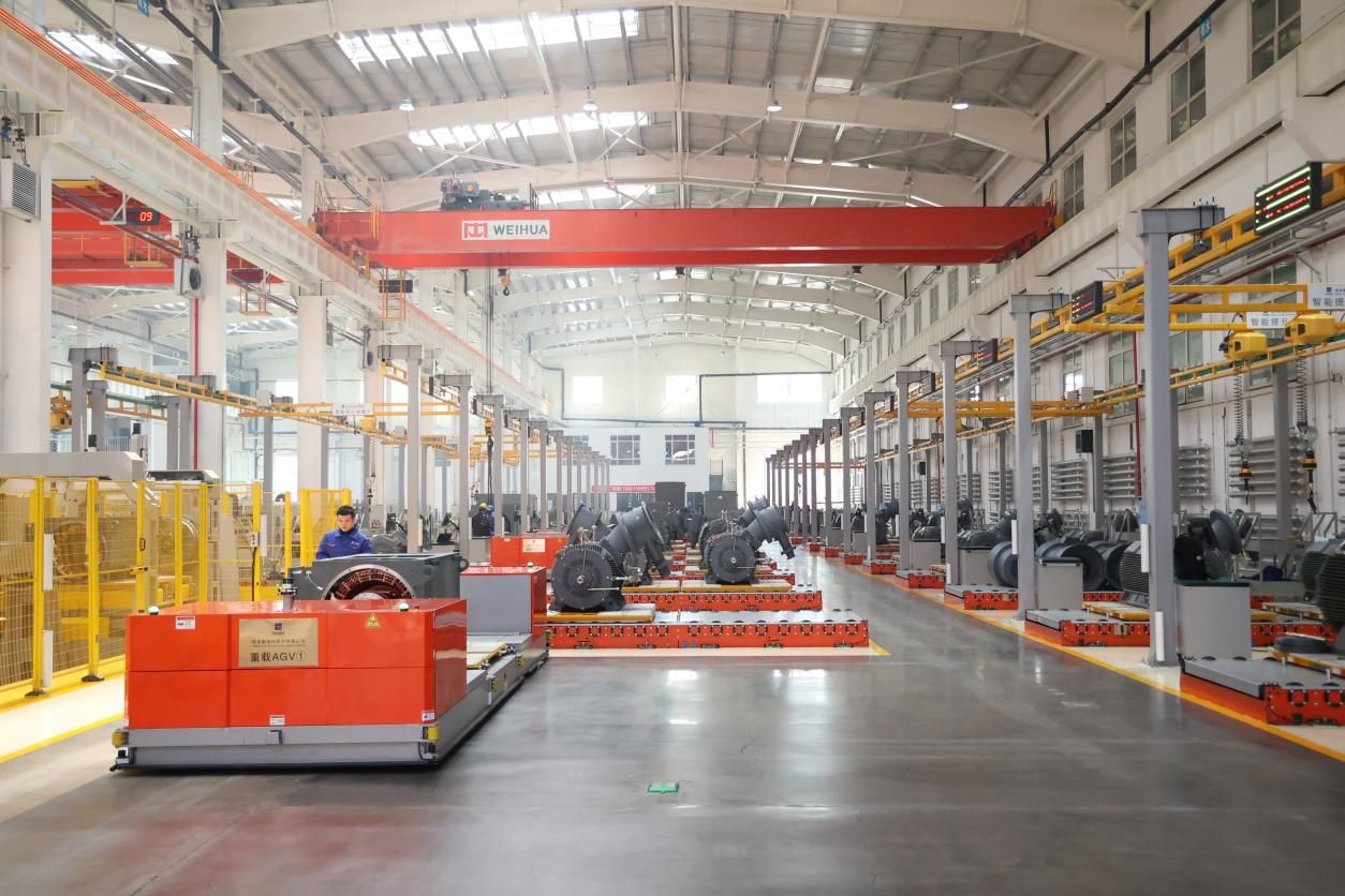 高压电机数字化妆配车间